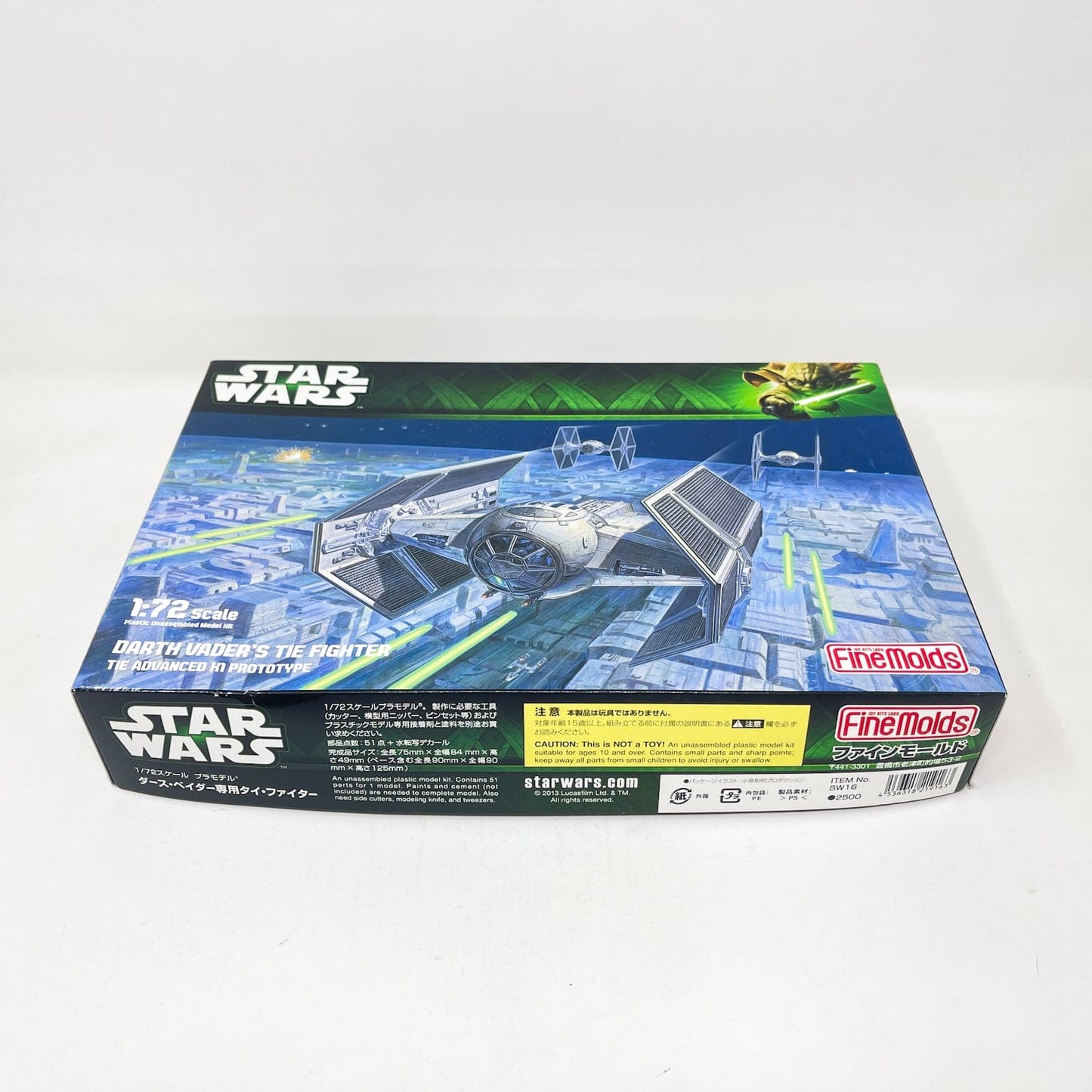 Vintage FineMolds Star Wars Modern Other FineMolds Darth Vader's TIE Fighter (TIE Advanced x1) 1/72 Scale Star Wars Model Kit (2013)