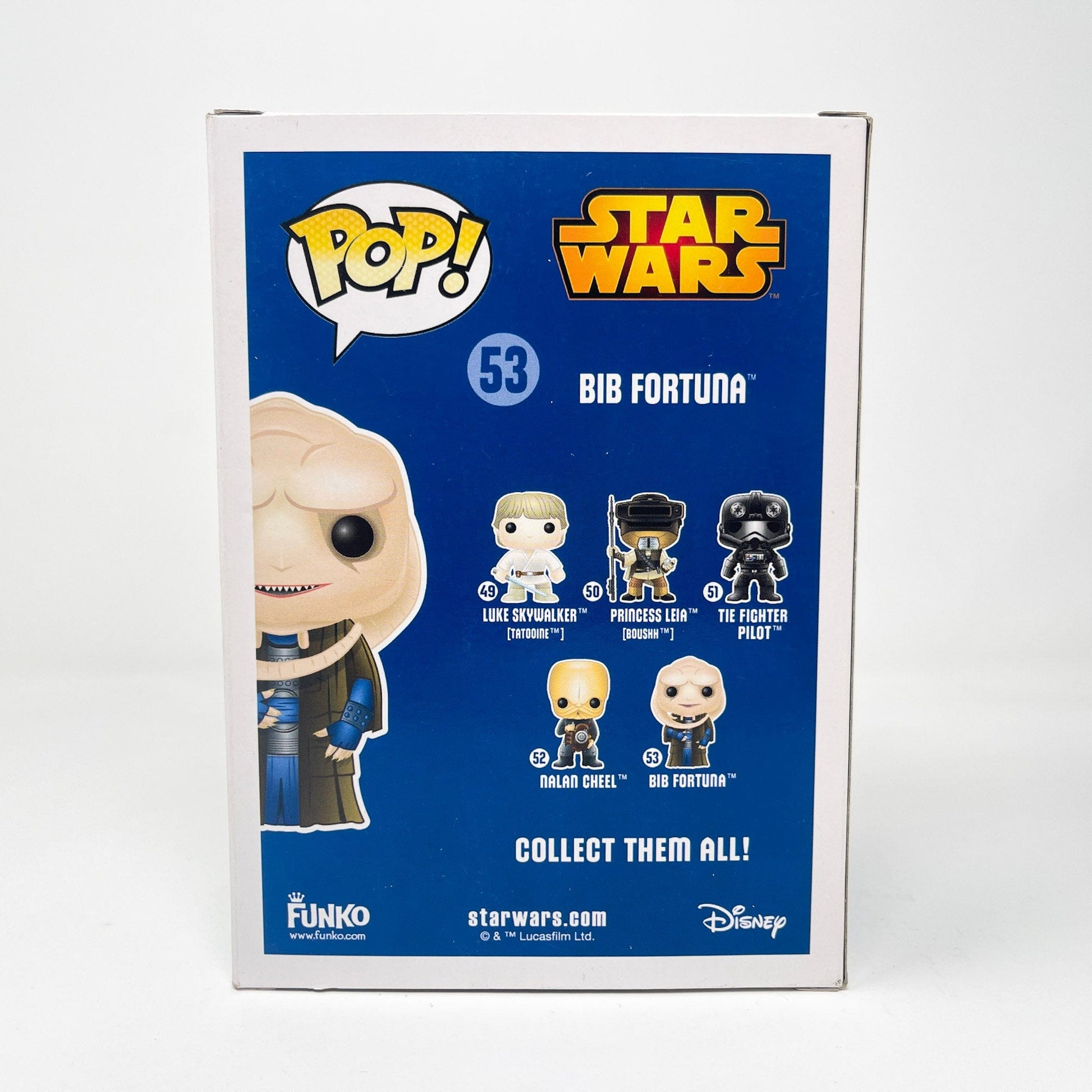 Vintage Funko Star Wars Modern POP Bib Fortuna - Funko POP #53 (Blue Box) Star Wars Bobble-Head