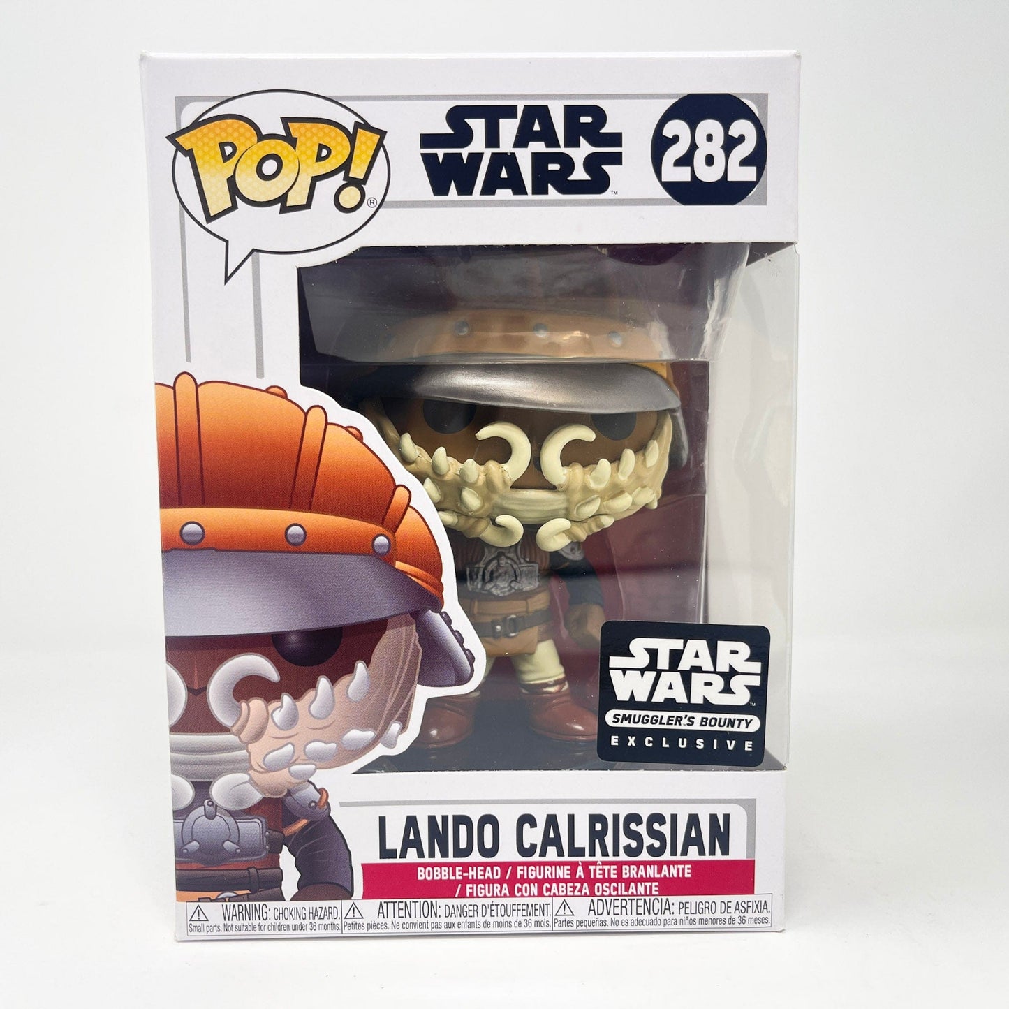 Vintage Funko Star Wars Modern POP Lando Calrissian (Skiff Guard) - Funko POP #282 (White Box) Star Wars Bobble-Head