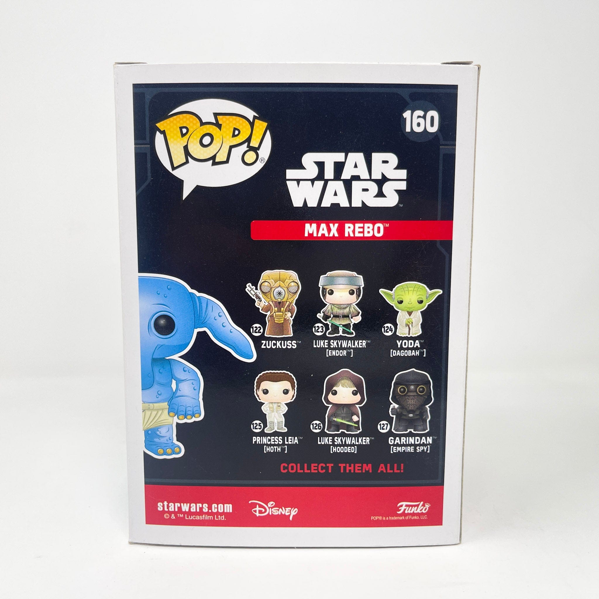 STAR WARS Max Rebo - Funko POP #160 (Black Box) Bobble-Head – 4th