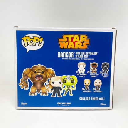 Vintage Funko Star Wars Modern POP Rancor with Luke Skywalker & Slave Oola (3-Pack) - Funko POP (Blue Box) Star Wars Bobble-Heads