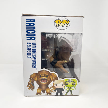 Vintage Funko Star Wars Modern POP Rancor with Luke Skywalker & Slave Oola (3-Pack) - Funko POP (Blue Box) Star Wars Bobble-Heads