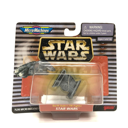 Vintage Galoob Star Wars Modern Ships Darth Vaders Tie Fighter (Single Ship) #75290 - Micro Machines Star Wars