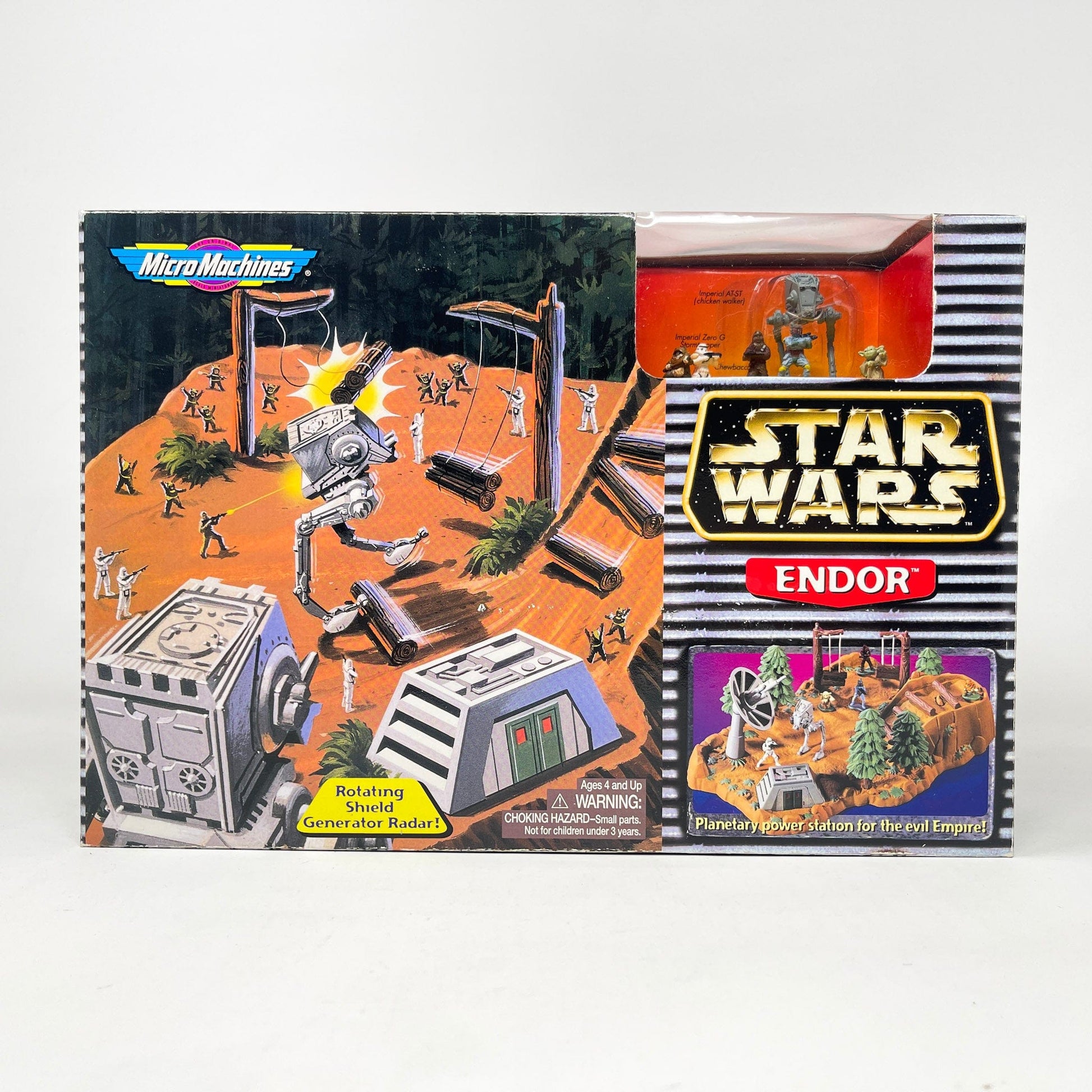 Vintage Galoob Star Wars Modern Ships Endor Playset - Micro Machines Star Wars