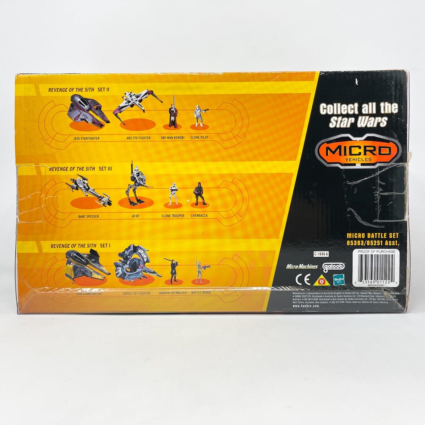 Vintage Galoob Star Wars Modern Ships Mustafar Duel Battle Set MISB - Action Fleet Micro Machines ROTS