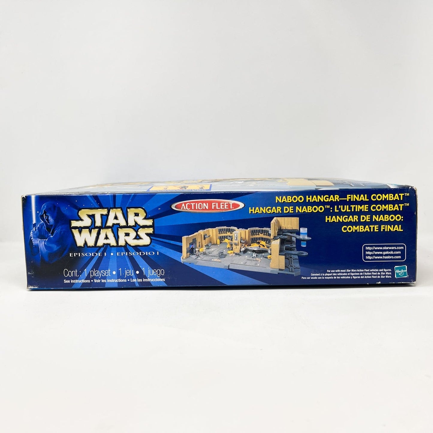 Vintage Galoob Star Wars Modern Ships Naboo Hangar Final Combat Playset - Micro Machines Star Wars