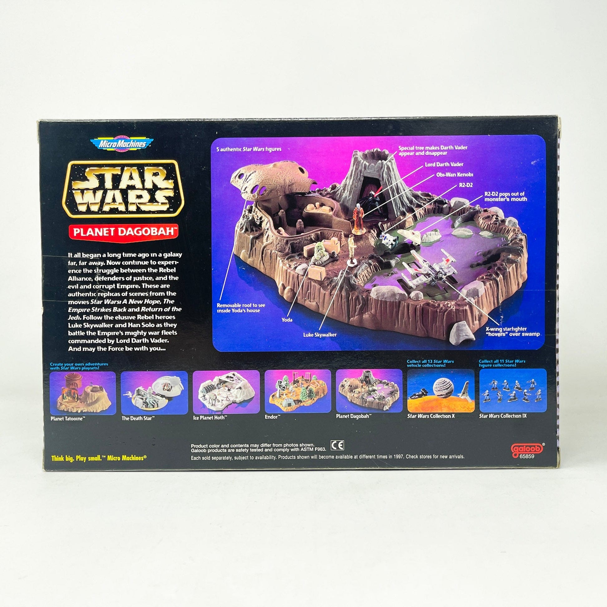 Vintage Galoob Star Wars Modern Ships Planet Dagobah Playset (1997) MISB - Micro Machines Star Wars