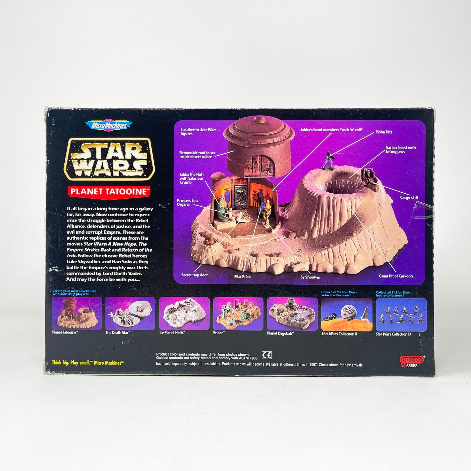 Vintage Galoob Star Wars Modern Ships Planet Tatooine Playset (1996) MISB - Micro Machines Star Wars