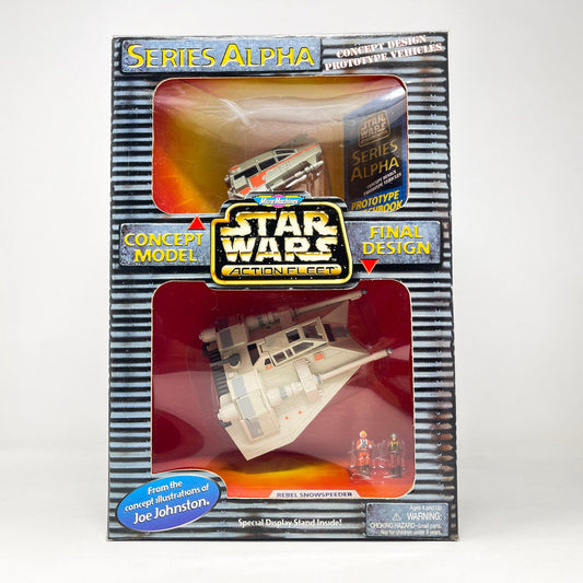 Vintage Galoob Star Wars Modern Ships Rebel Snowspeeder Series Alpha Concept (1996) MISB - Action Fleet Micro Machines Star Wars