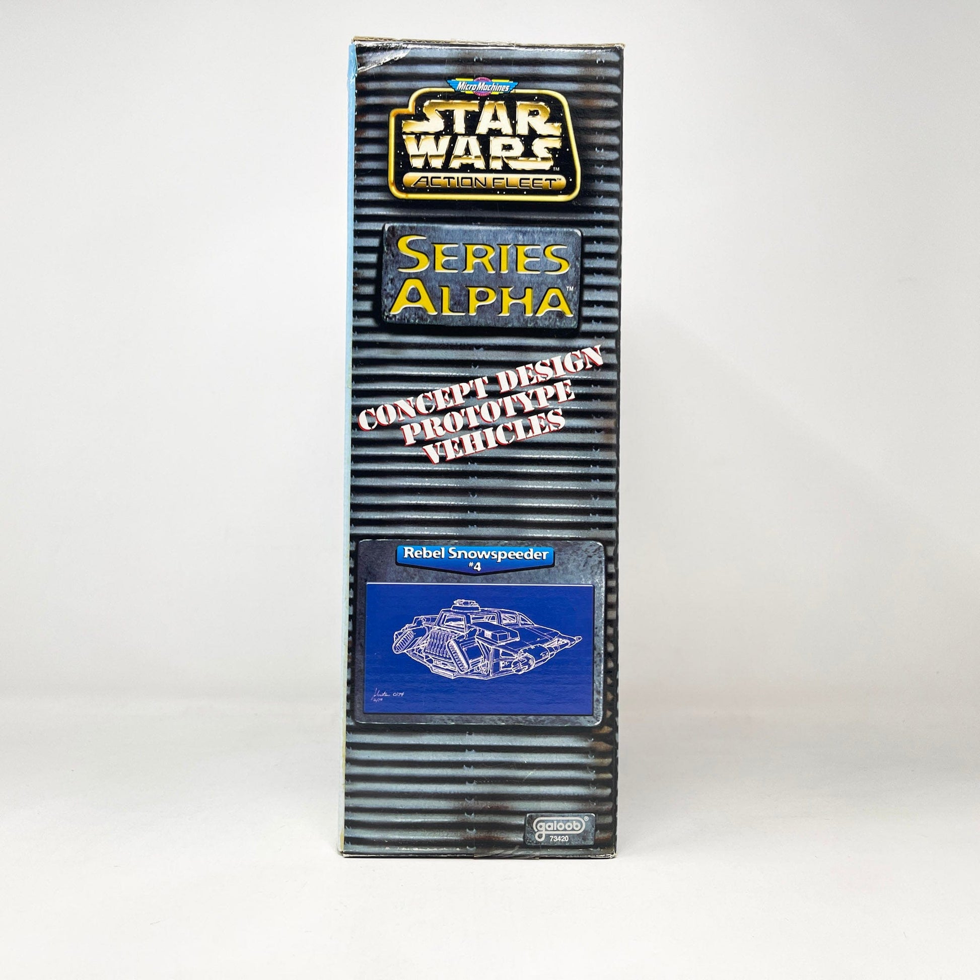 Vintage Galoob Star Wars Modern Ships Rebel Snowspeeder Series Alpha Concept (1996) MISB - Action Fleet Micro Machines Star Wars