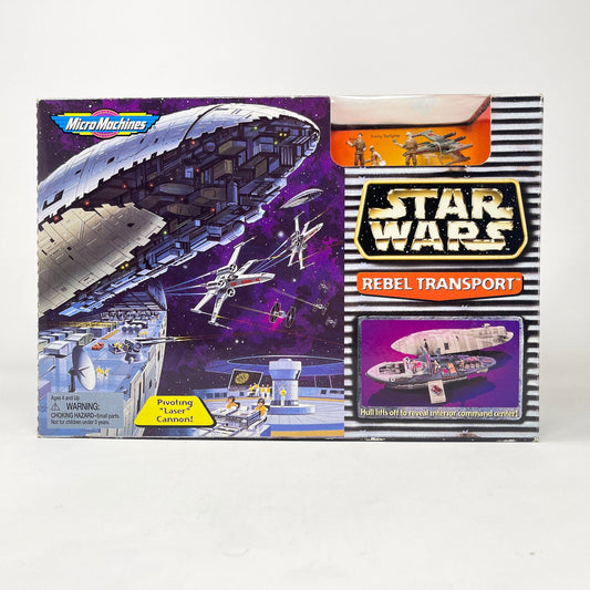 Vintage Galoob Star Wars Modern Ships Rebel Transport Playset (1997) MISB - Micro Machines Star Wars