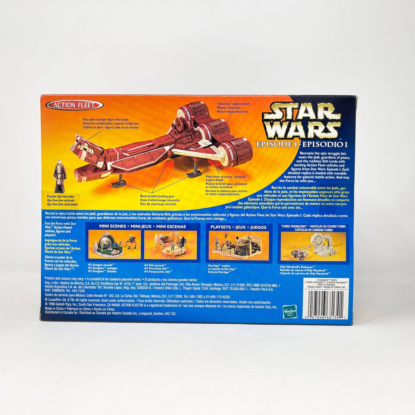 Vintage Galoob Star Wars Modern Ships Republic Cruiser (1998) MISB - Action Fleet Micro Machines Star Wars
