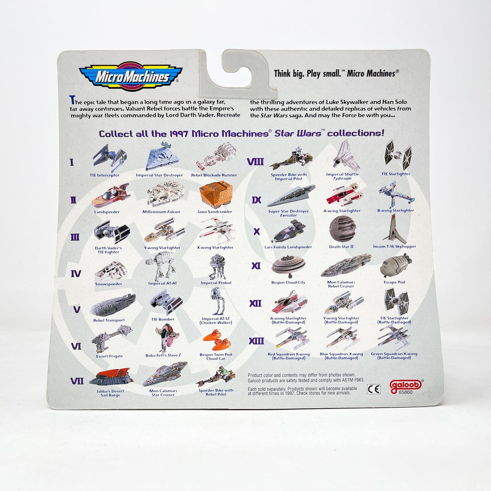 Vintage Galoob Star Wars Modern Ships Star Wars VII 3 Pack - Micro Machines Star Wars