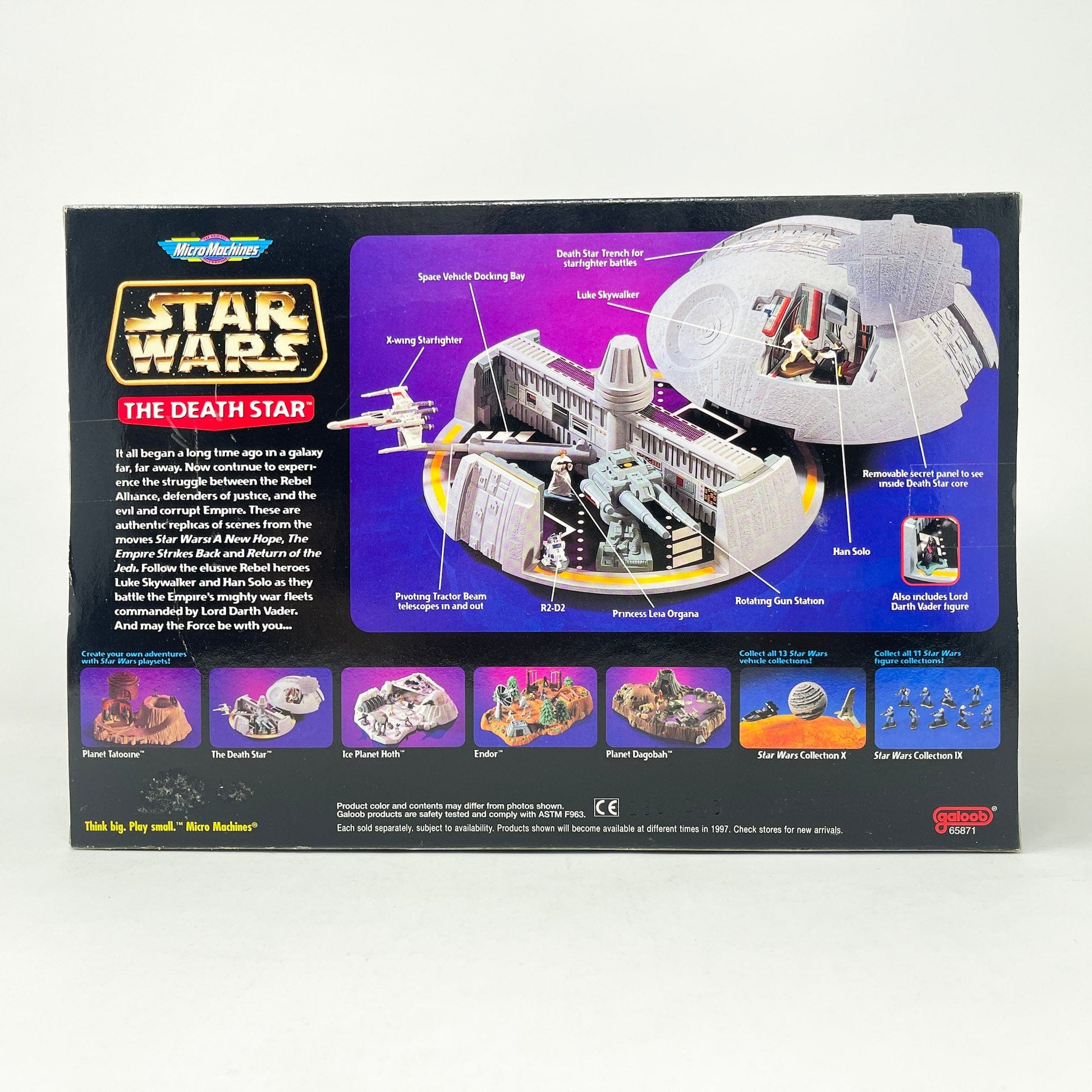 Vintage Galoob Star Wars Modern Ships The Death Star Playset (1996) MISB - Micro Machines Star Wars