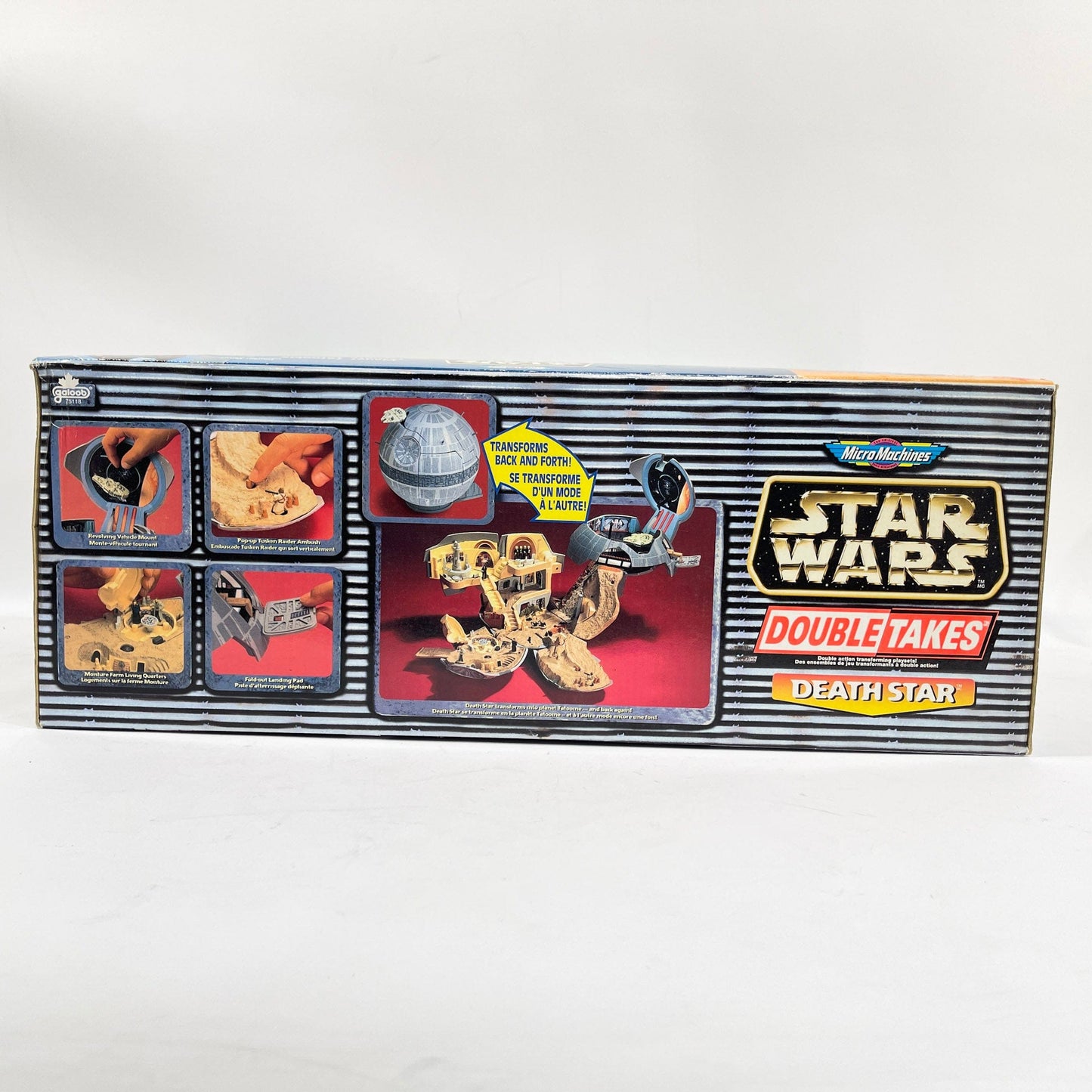 Vintage Galoob Star Wars Modern Ships Transforming Double Takes Death Star Playset (1997) MISB - Micro Machines Star Wars