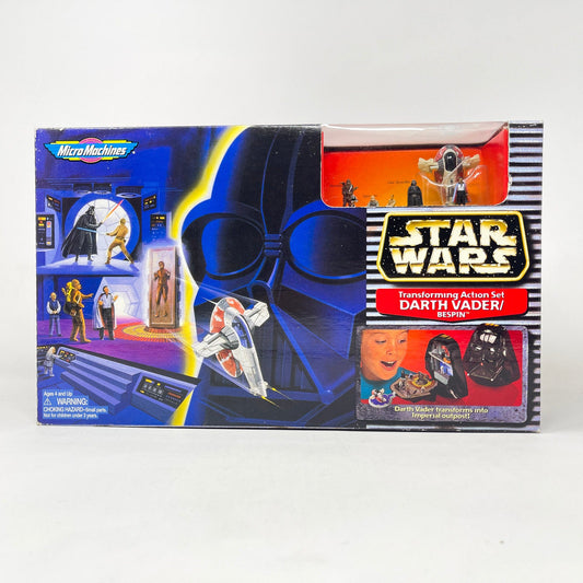 Vintage Galoob Star Wars Modern Ships Transforming Playset - Darth Vader / Bespin - Micro Machines Star Wars
