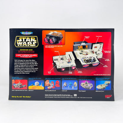 Vintage Galoob Star Wars Modern Ships Transforming Playset - Lukes Binoculars / Yavin Rebel base - Micro Machines Star Wars