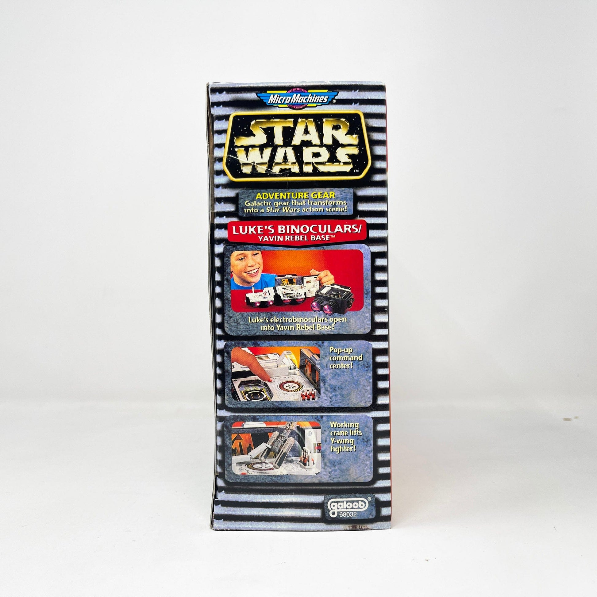 Vintage Galoob Star Wars Modern Ships Transforming Playset - Lukes Binoculars / Yavin Rebel base - Micro Machines Star Wars