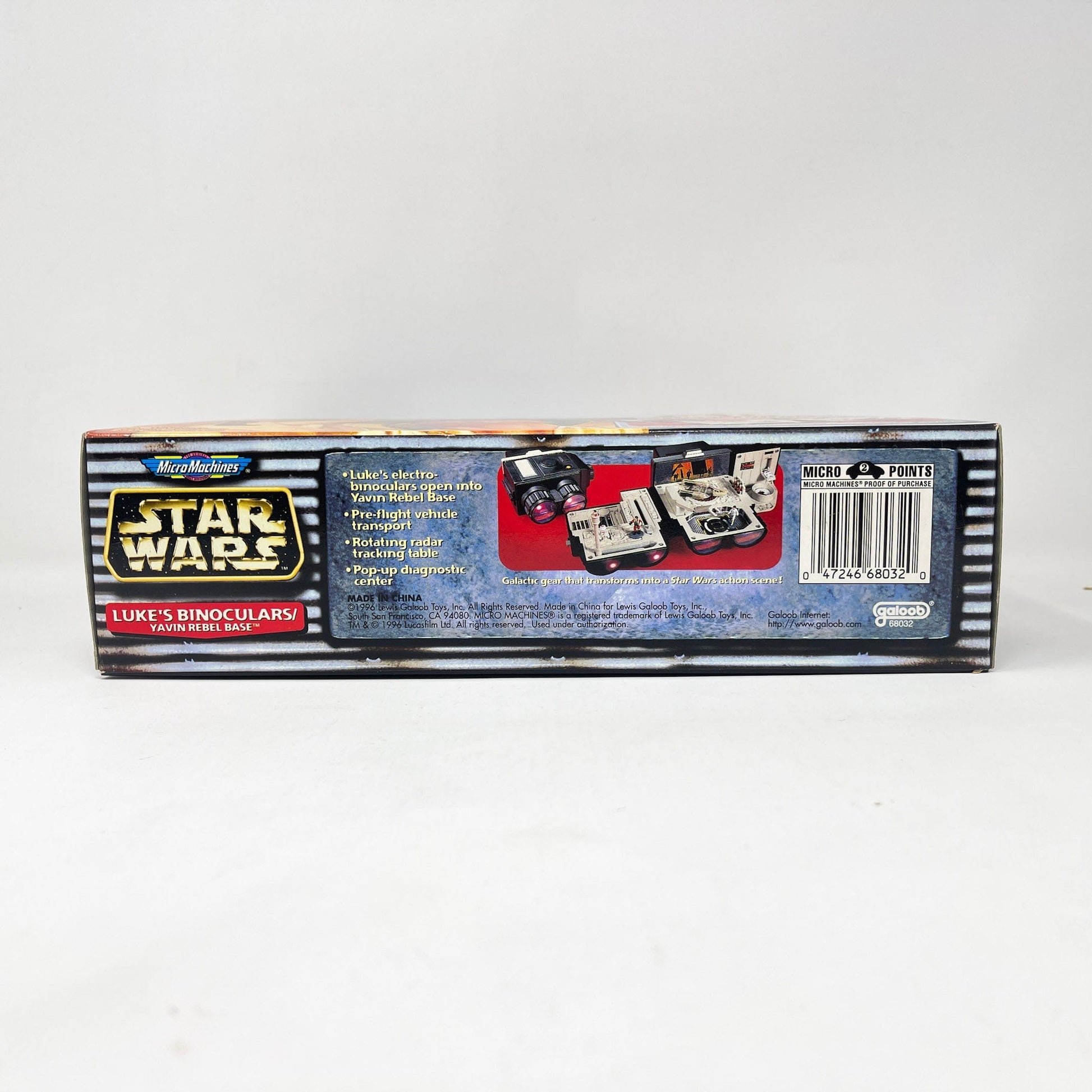 Vintage Galoob Star Wars Modern Ships Transforming Playset - Lukes Binoculars / Yavin Rebel base - Micro Machines Star Wars