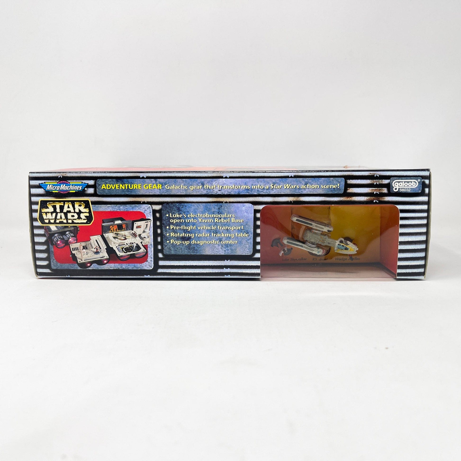 Vintage Galoob Star Wars Modern Ships Transforming Playset - Lukes Binoculars / Yavin Rebel base - Micro Machines Star Wars