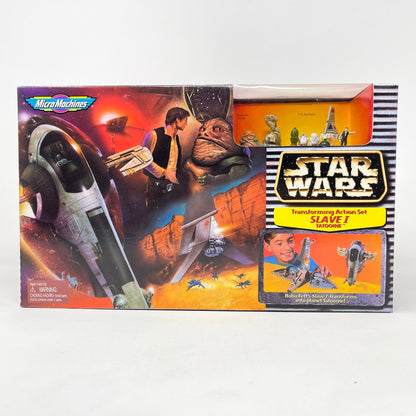 Vintage Galoob Star Wars Modern Ships Transforming Playset - Slave I / Tatooine - Micro Machines Star Wars