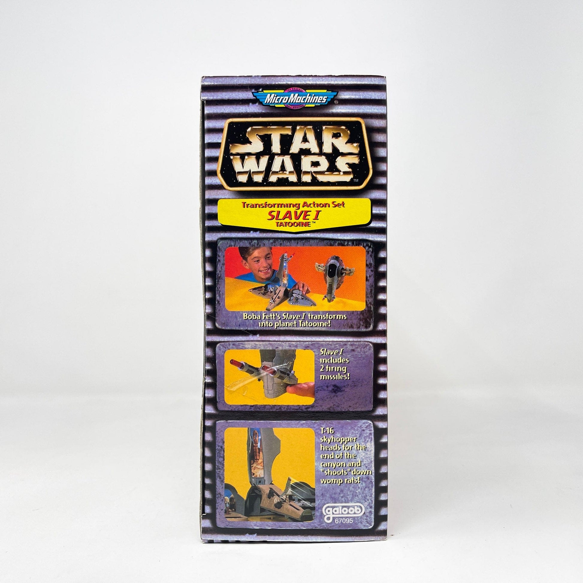 Vintage Galoob Star Wars Modern Ships Transforming Playset - Slave I / Tatooine - Micro Machines Star Wars