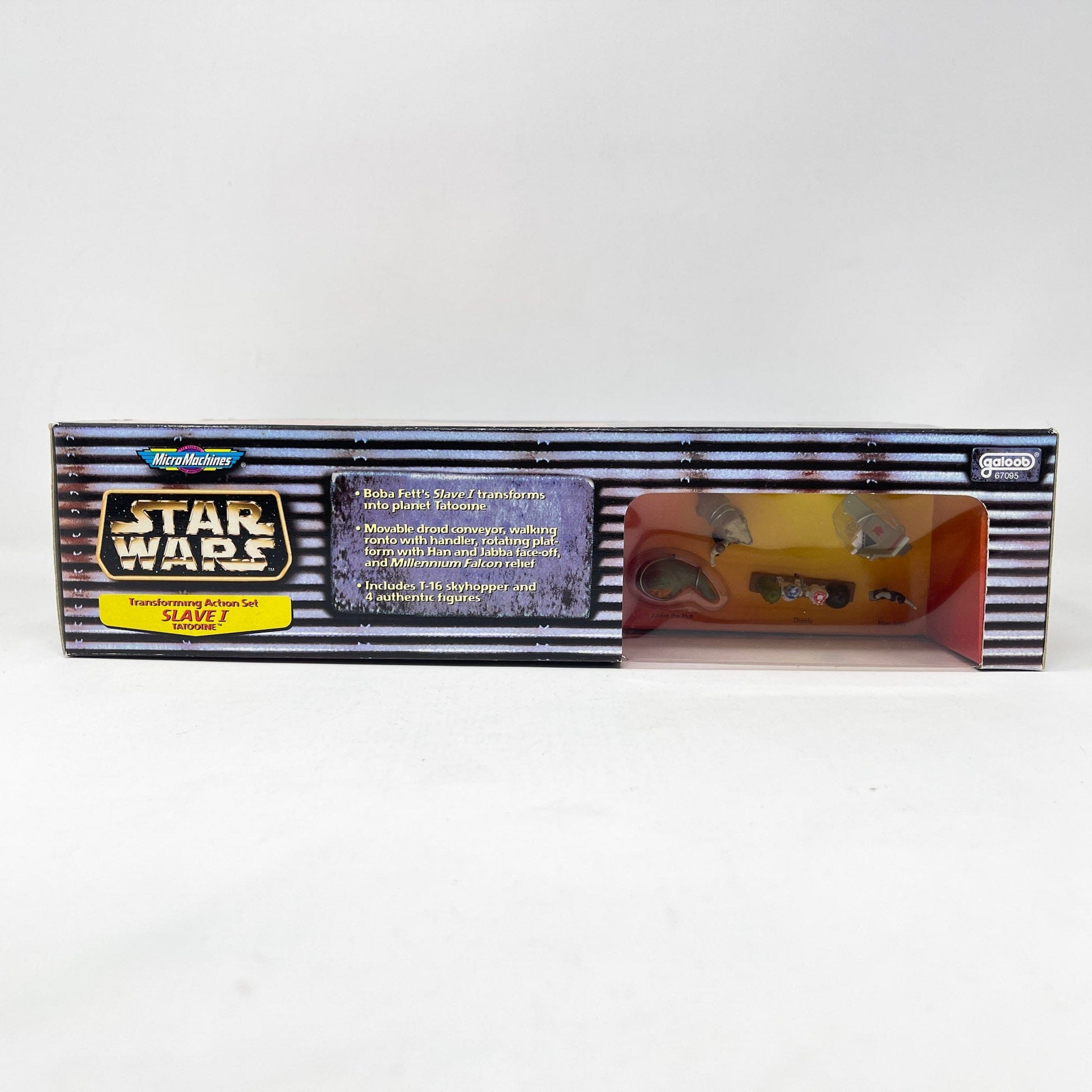 Vintage Galoob Star Wars Modern Ships Transforming Playset - Slave I / Tatooine - Micro Machines Star Wars