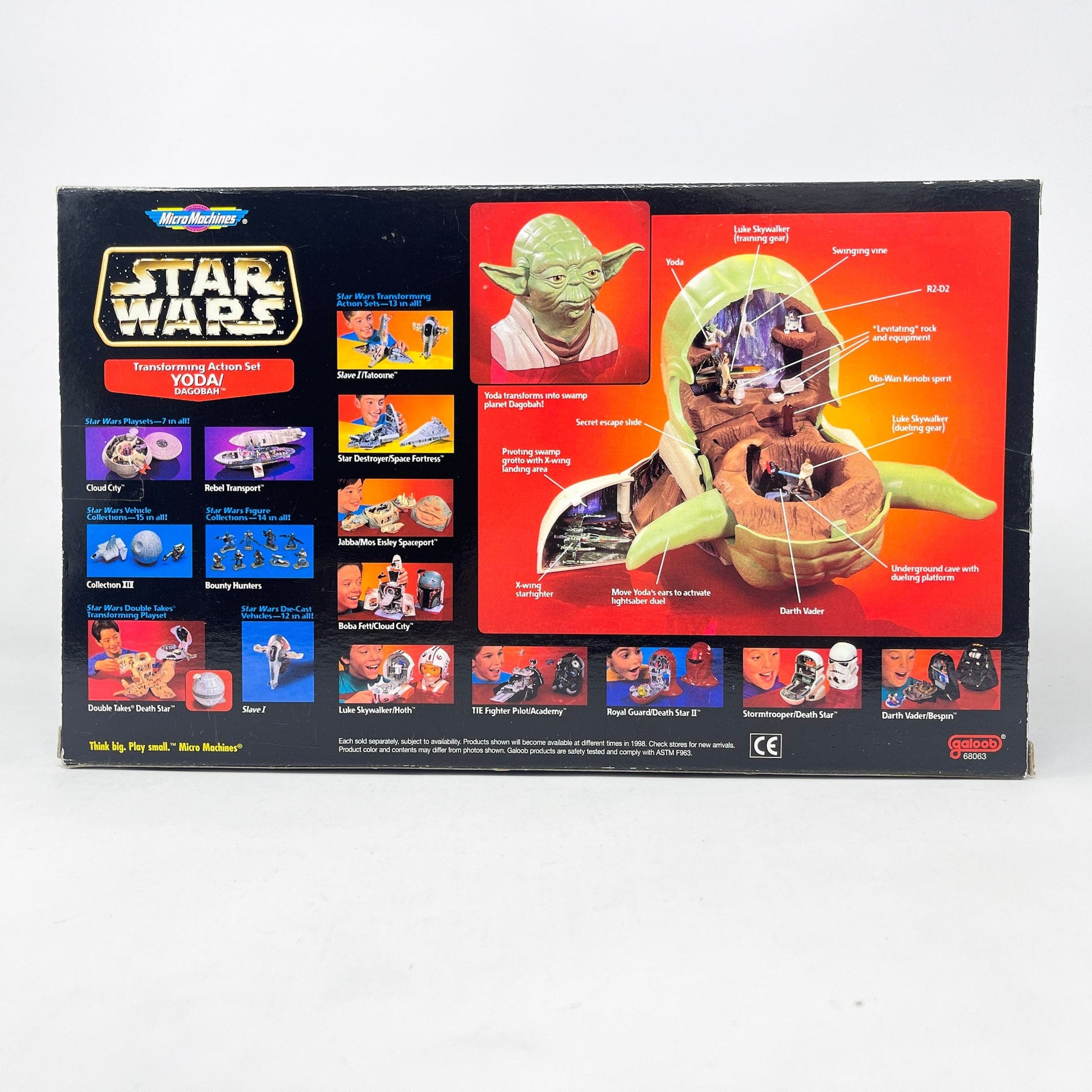 Vintage Galoob Star Wars Modern Ships Transforming Playset - Yoda / Dagobah - Micro Machines Star Wars