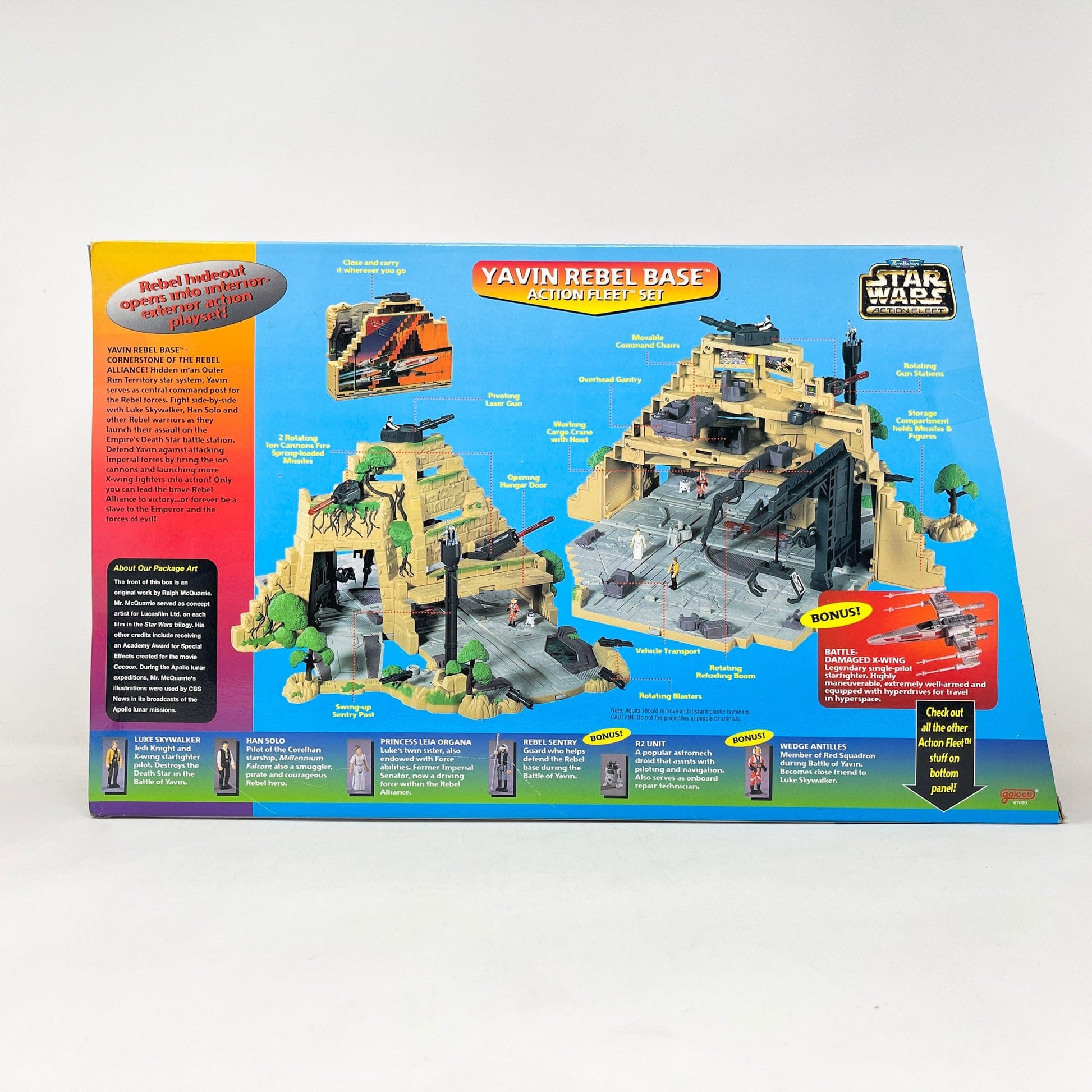 Vintage Galoob Star Wars Modern Ships Yavin Rebel Base Action Fleet Playset (1997) MISB - Micro Machines Star Wars