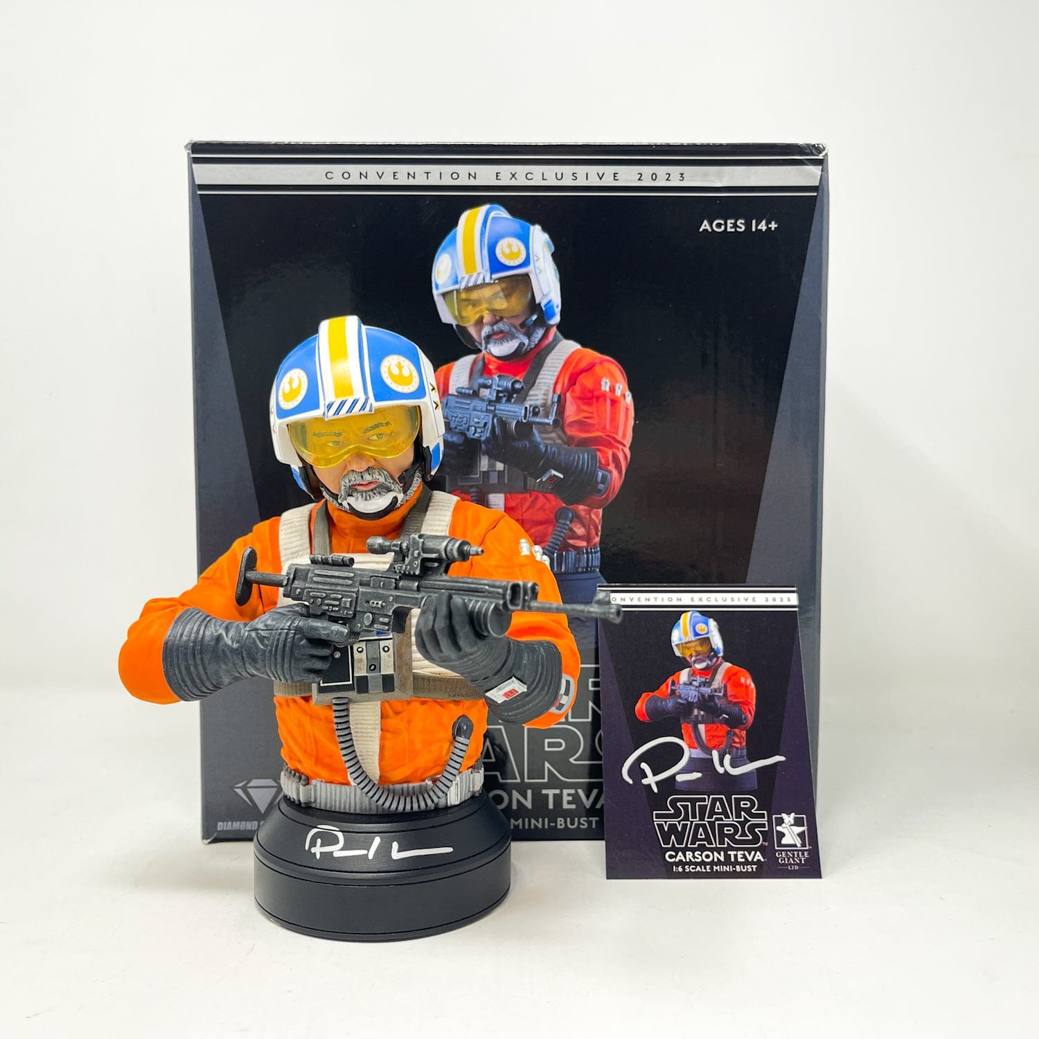 Vintage Gentle Giant Star Wars Modern Other Autographed Carson Teva - Gentle Giant Mini-Bust - SDCC Exclusive