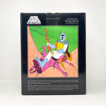 Vintage Gentle Giant Star Wars Statues & Busts Boba Fett Holiday Special Animated Maquette - Gentle Giant Star Wars Statue