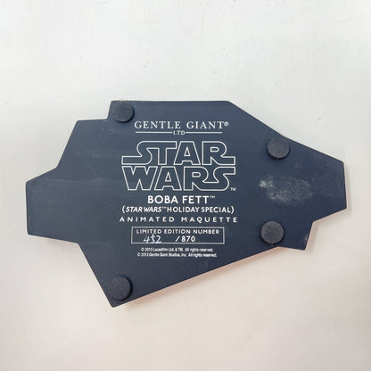 Vintage Gentle Giant Star Wars Statues & Busts Boba Fett Holiday Special Animated Maquette - Gentle Giant Star Wars Statue