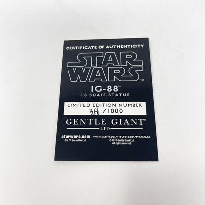 Vintage Gentle Giant Star Wars Statues & Busts IG-88 (ESB) Collector's Gallery 1/8 Scale Statue - Gentle Giant