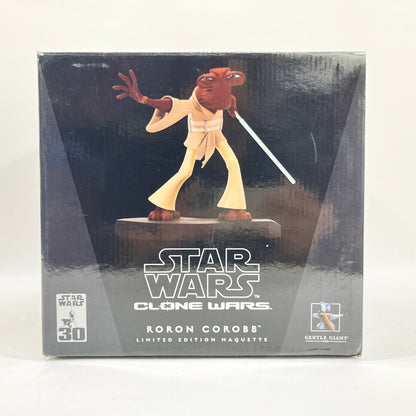 Vintage Gentle Giant Star Wars Statues & Busts Jedi Roron Corobb - CLONE WARS Limited Edition Maquette (2007) - Gentle Giant Ltd. Star Wars Statue