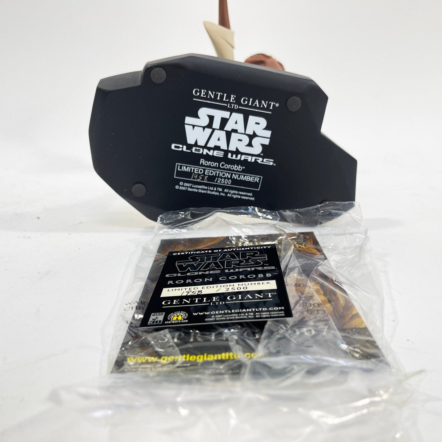 Vintage Gentle Giant Star Wars Statues & Busts Jedi Roron Corobb - CLONE WARS Limited Edition Maquette (2007) - Gentle Giant Ltd. Star Wars Statue