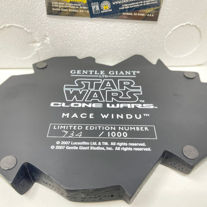 Vintage Gentle Giant Star Wars Statues & Busts Mace Windu - CLONE WARS Limited Edition Maquette (2007) - Gentle Giant Ltd. Star Wars Statue
