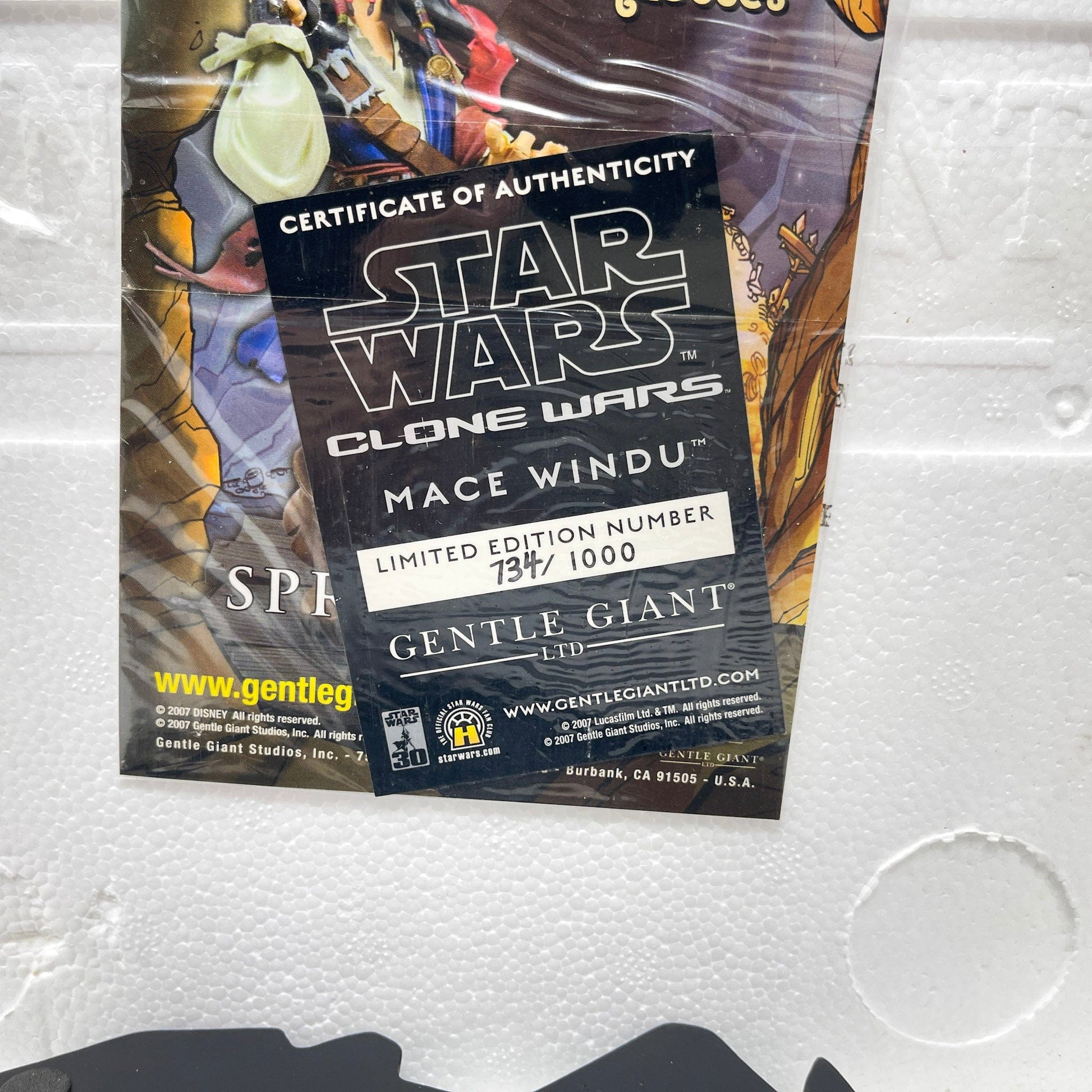 Vintage Gentle Giant Star Wars Statues & Busts Mace Windu - CLONE WARS Limited Edition Maquette (2007) - Gentle Giant Ltd. Star Wars Statue