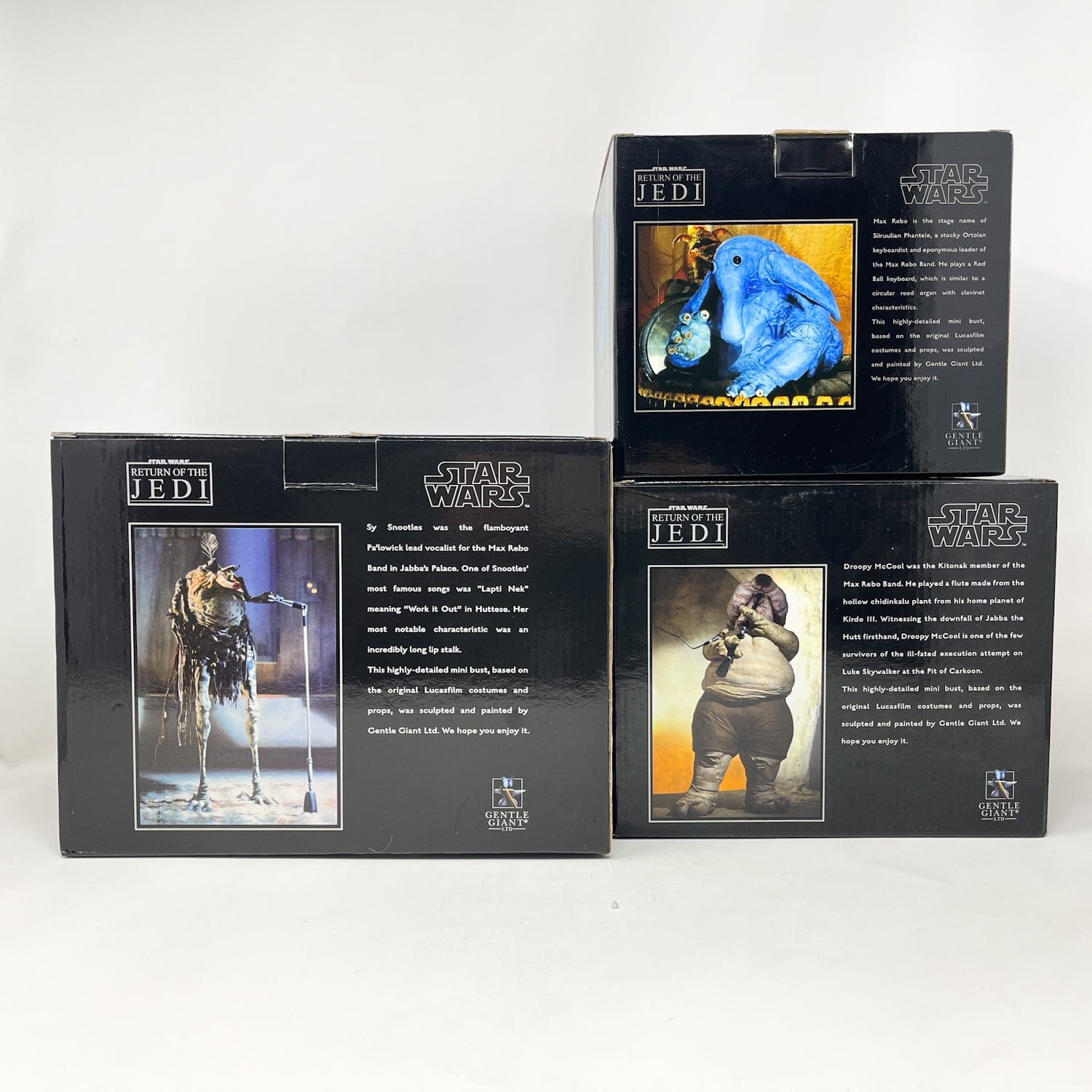 Star Wars Gentle Giant Max Rebo Band Mini Bust Set 2013 – Complete