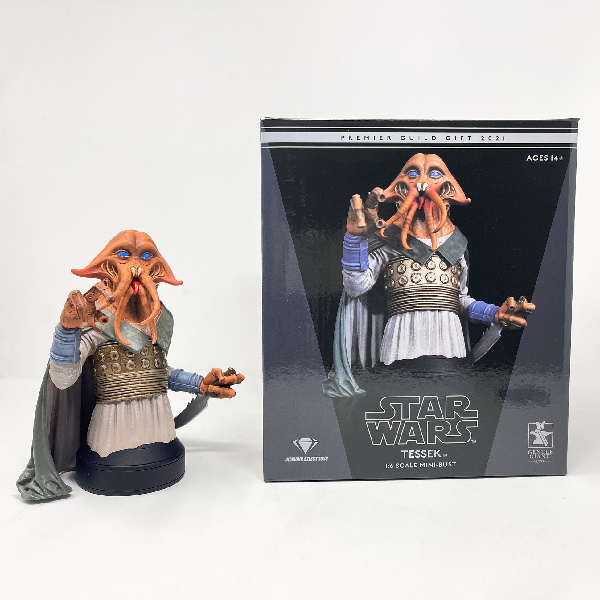 Vintage Gentle Giant Star Wars Statues & Busts Tessek (ROTJ) Squidhead Collectible Mini Bust - Gentle Giant