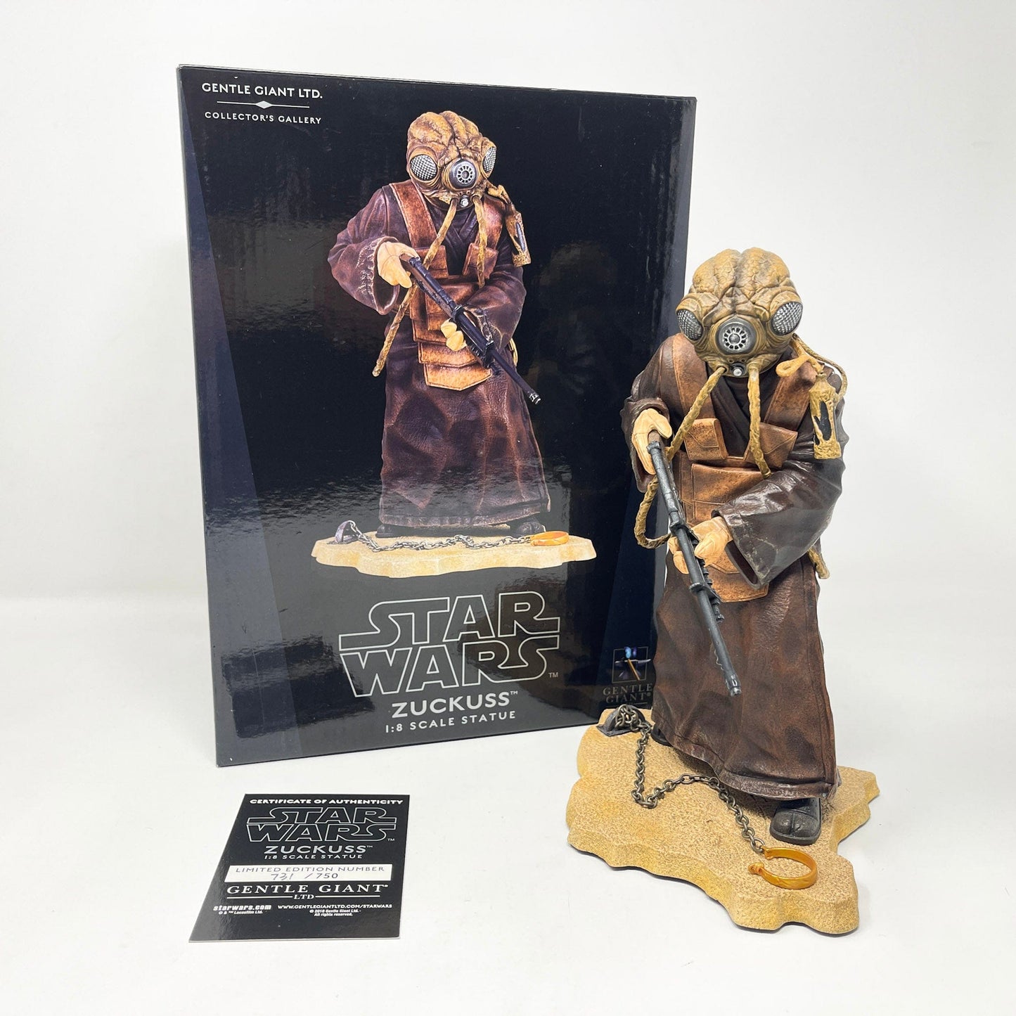 Vintage Gentle Giant Star Wars Statues & Busts Zuckuss (ESB) Collector's Gallery 1/8 Scale Statue - Gentle Giant