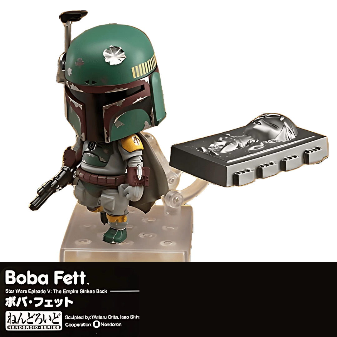 Vintage Goodsmile Company Star Wars Modern Other Boba Fett with Han in Carbonite - Nendoroid #706 - 4 Inch Super Articulated Star Wars Figure (Open Box - Complete)