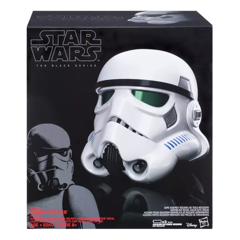 Vintage Hasbro Star Wars Black Series Helmets & Sabers Stormtrooper Electronic Helmet - Hasbro Black Series