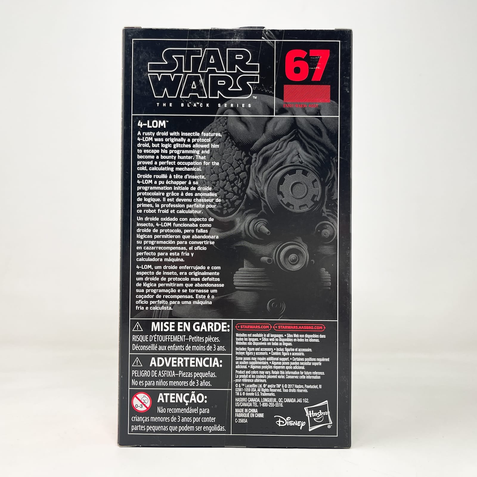 Vintage Hasbro Star Wars Black Series Sealed Figures 4-LOM #67 - Hasbro Black Series (2018)