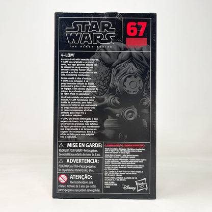 Vintage Hasbro Star Wars Black Series Sealed Figures 4-LOM #67 - Hasbro Black Series (2018)