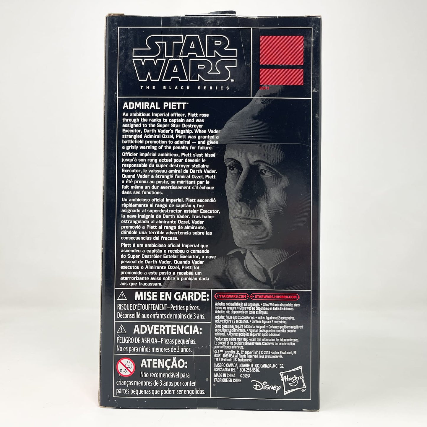 Vintage Hasbro Star Wars Black Series Sealed Figures Admiral Piett - Hasbro Black Series (2018)