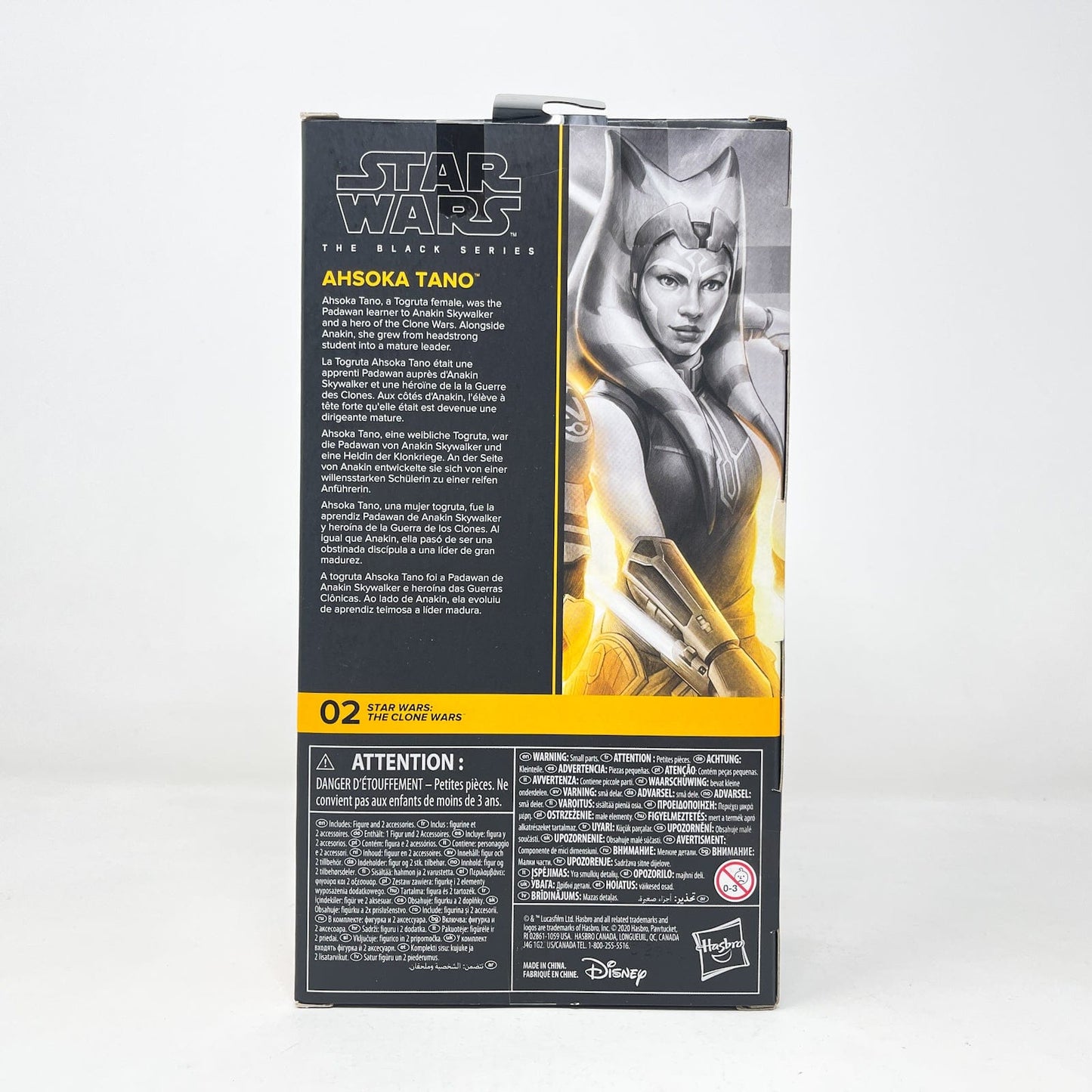 Vintage Hasbro Star Wars Black Series Sealed Figures Ahsoka Tano (Clone Wars) CW 02 - Hasbro Black Series (2020)