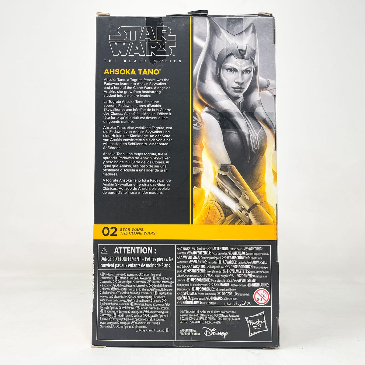 Vintage Hasbro Star Wars Black Series Sealed Figures Ahsoka Tano (Clone Wars) CW 02 - Hasbro Black Series (2020)