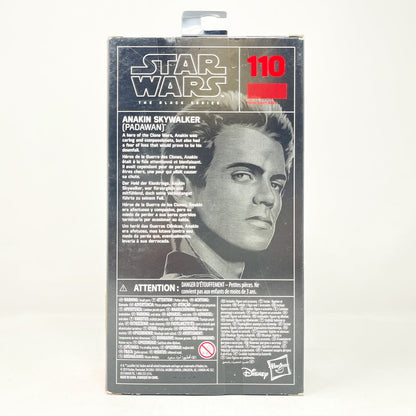 Vintage Hasbro Star Wars Black Series Sealed Figures Anakin Skywalker (Padawan) #110 - Black Series Hasbro