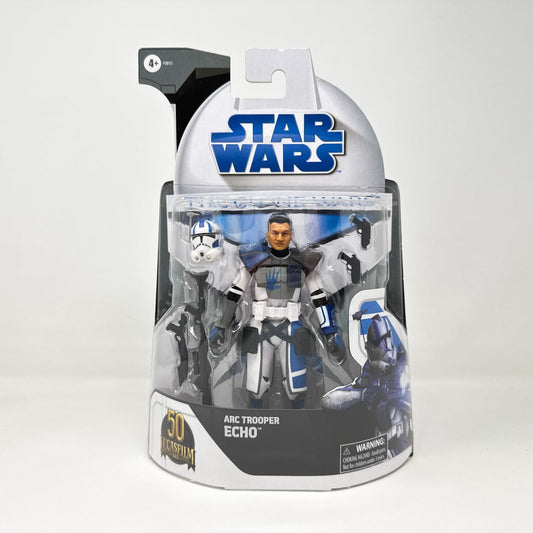 Vintage Hasbro Star Wars Black Series Sealed Figures Arc Trooper Echo (Clone Wars) - Black Series 50th Hasbro Star Wars Action Figure