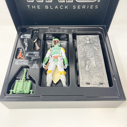 Vintage Hasbro Star Wars Black Series Sealed Figures Boba Fett and Han Solo in Carbonite - SDCC 2013 Exclusive - Hasbro Black Series